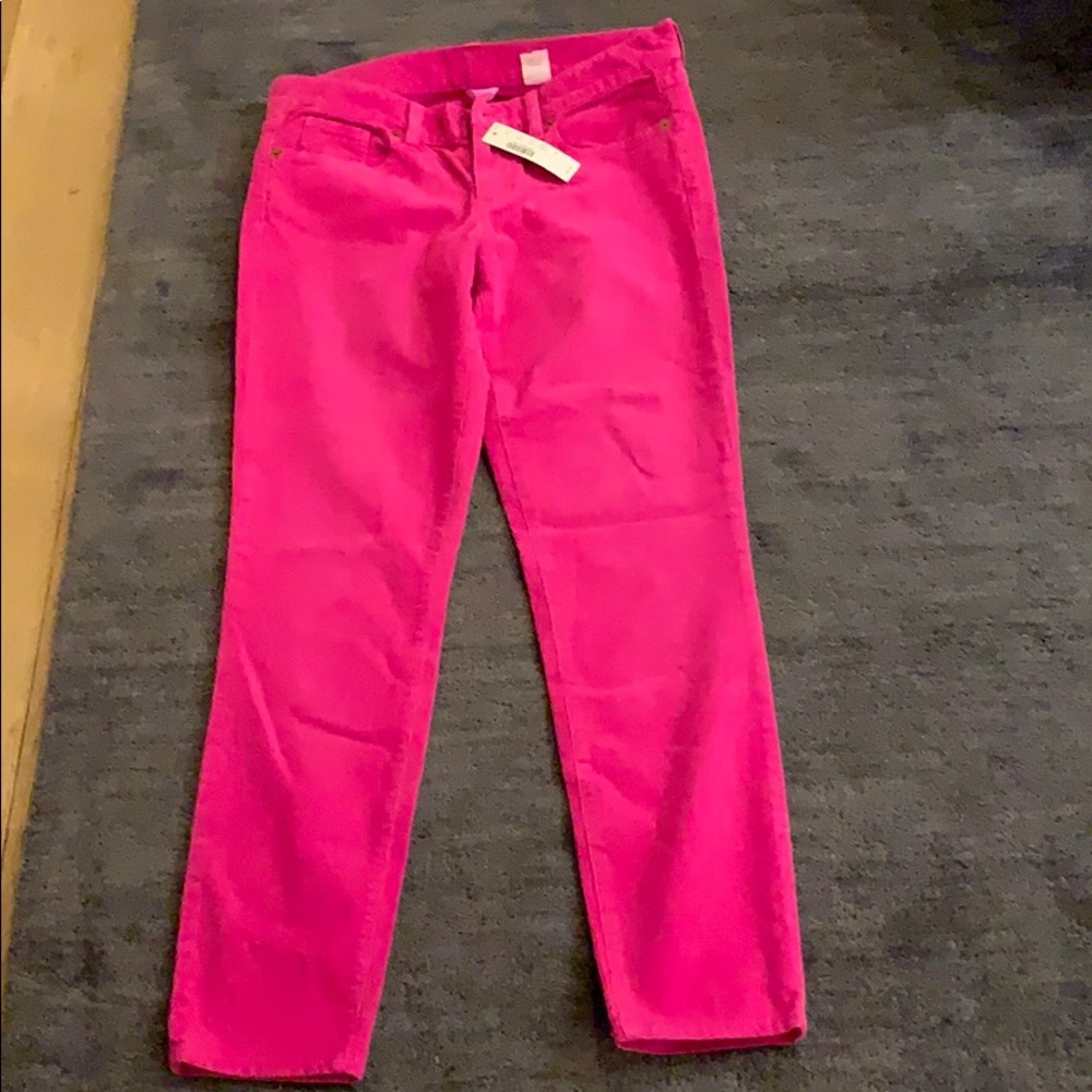 JCrew fuschia cords